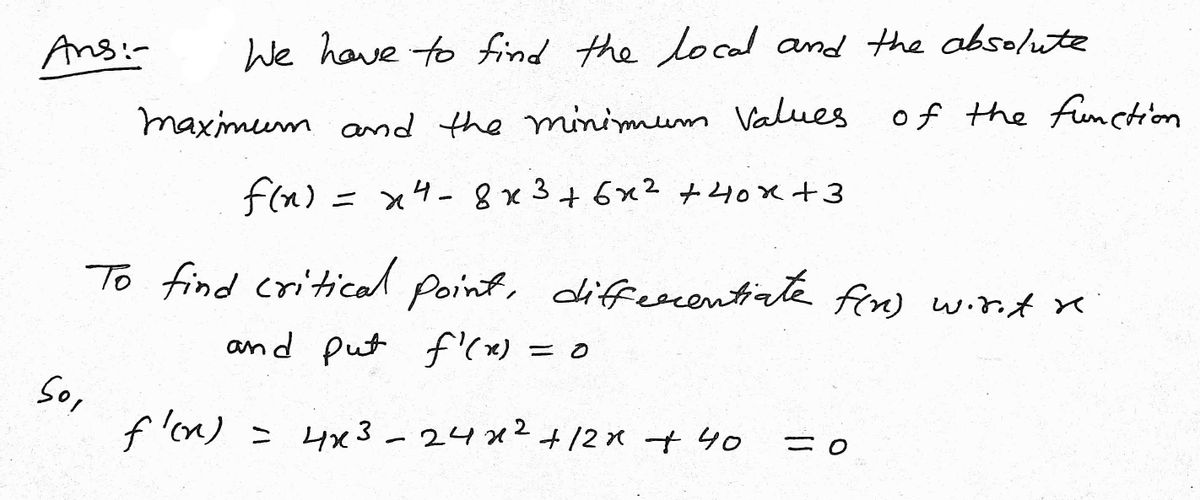 Calculus homework question answer, step 1, image 1